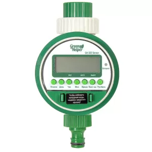 Таймер подачи воды GREEN HELPER GA-322N (8 зона) на батареях ААА, SENSOR фото