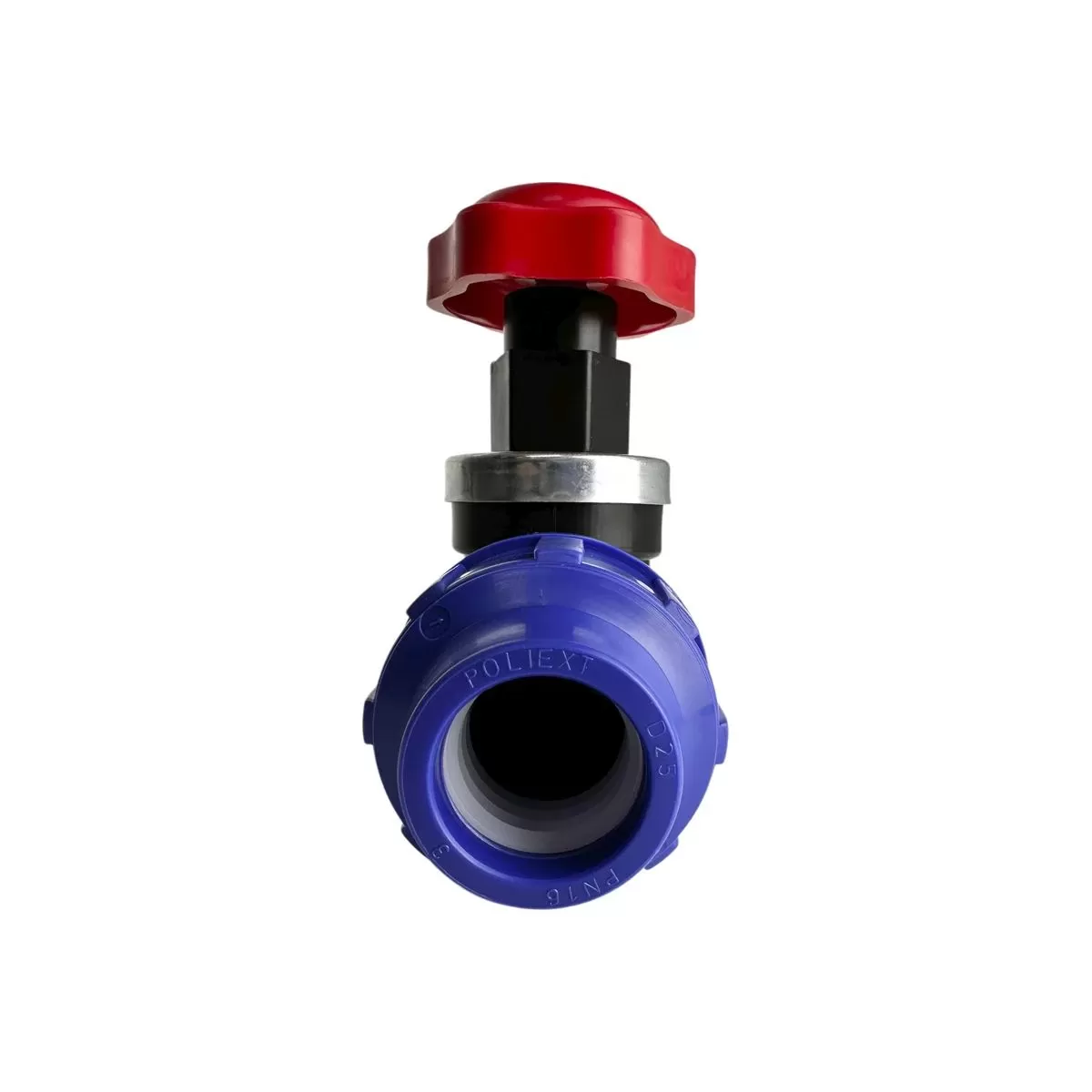 Кран пластиковый компрессионный ПНД 25 x 25 PN16 POLIEXT фото