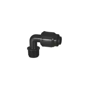 Уголок для капельной трубки 16 х 1/2" гайки Poliext фото